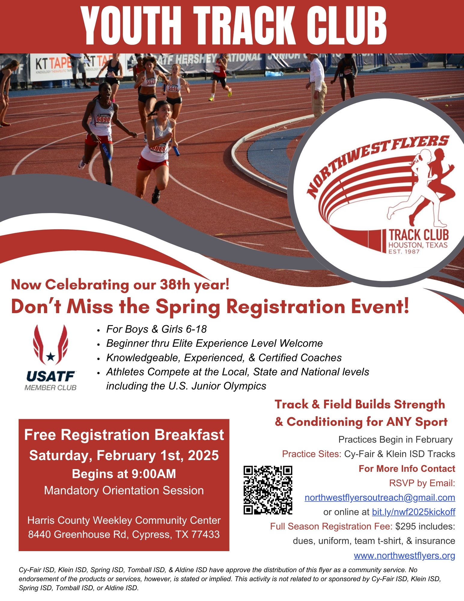 38th Annual Track & Field Breakfast Kickoff Orientation